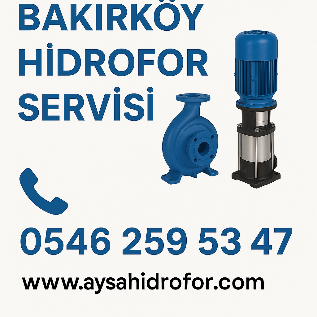 bakırköy hidrofor servisi
