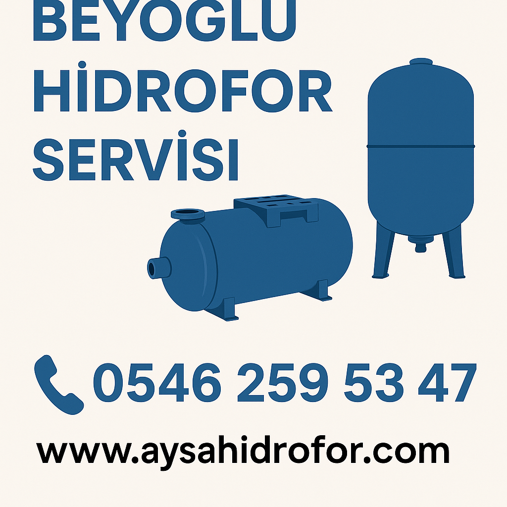 beyoğlu hidrofor servisi