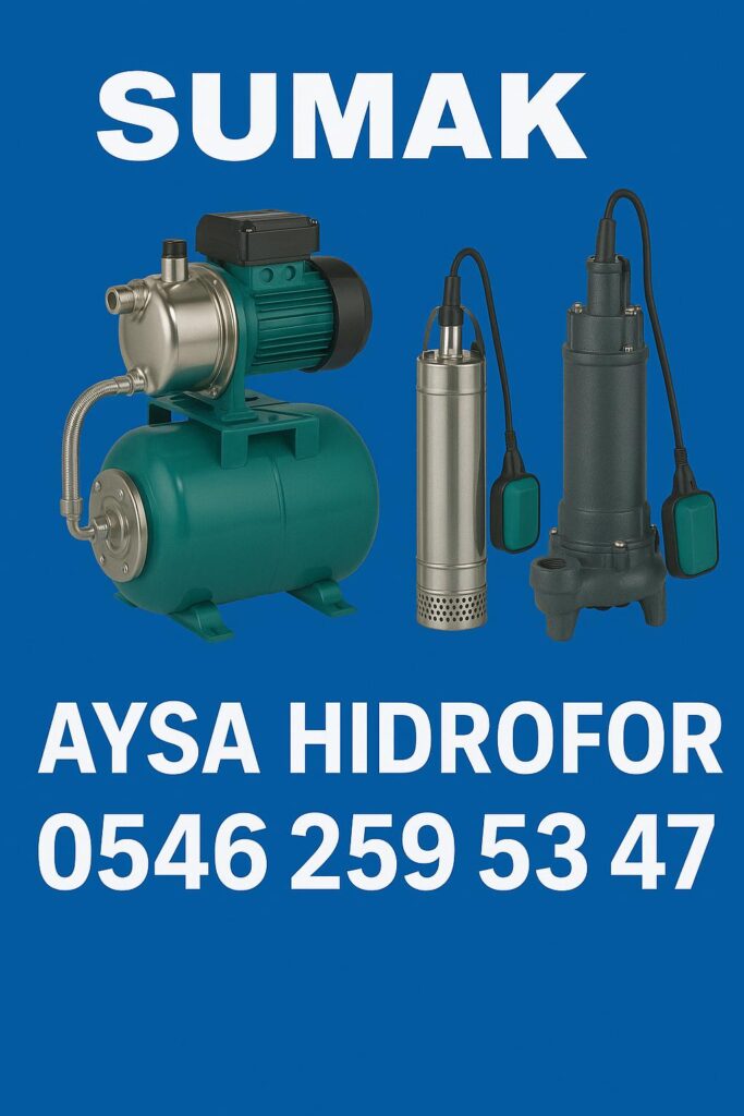 Kağıthane Sumak Hidrofor Servisi